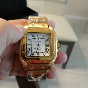 Designer Gold Automatic With Date Feature.UNISEX. REMOVABLE LINKS.